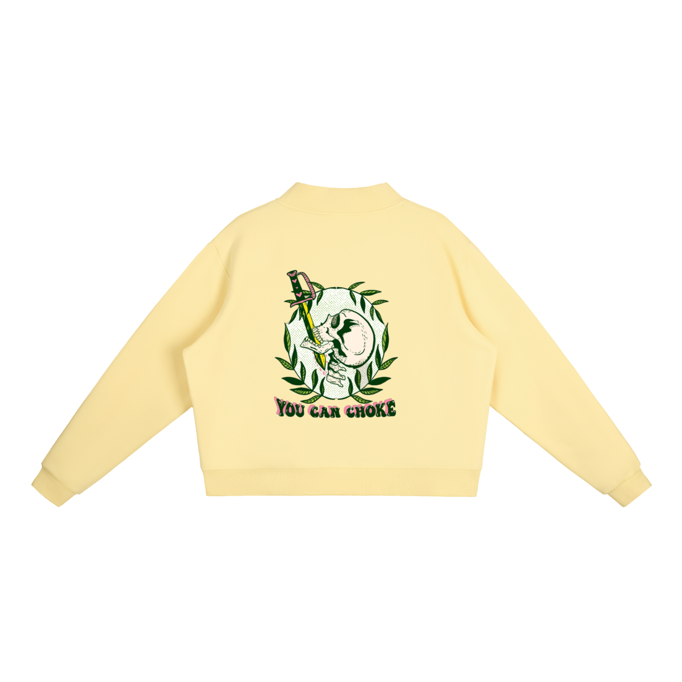 Essential Fleece Mock-Neck Crew Sweatshirt