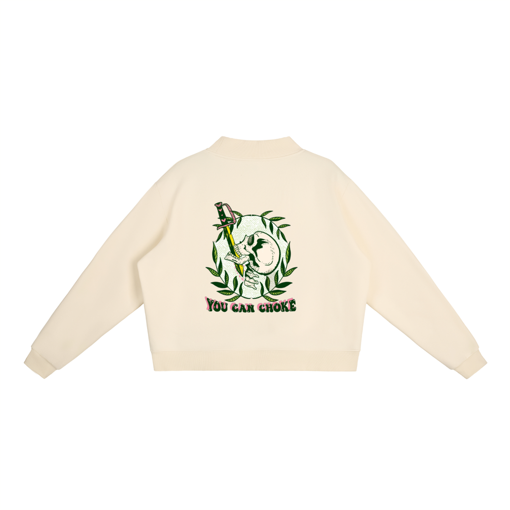 Essential Fleece Mock-Neck Crew Sweatshirt