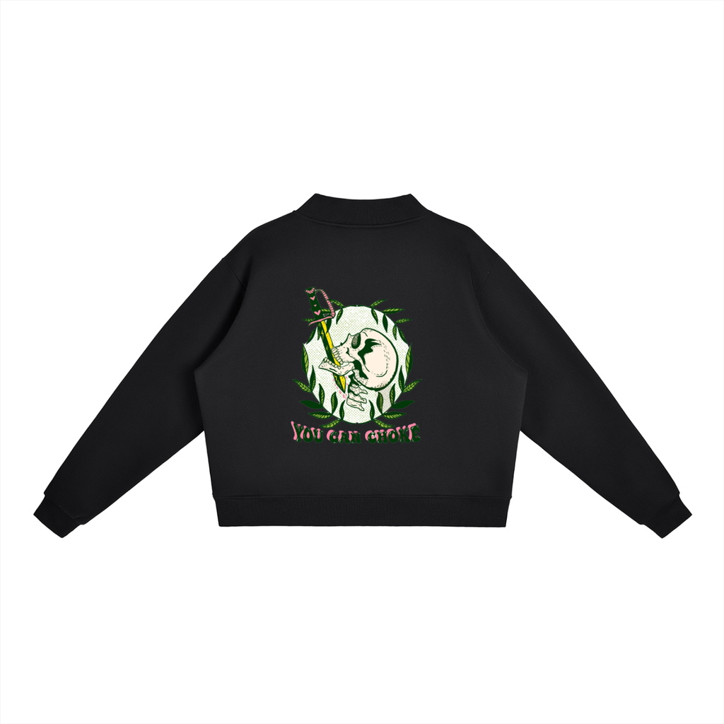 Essential Fleece Mock-Neck Crew Sweatshirt