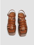 Platform cage sandals